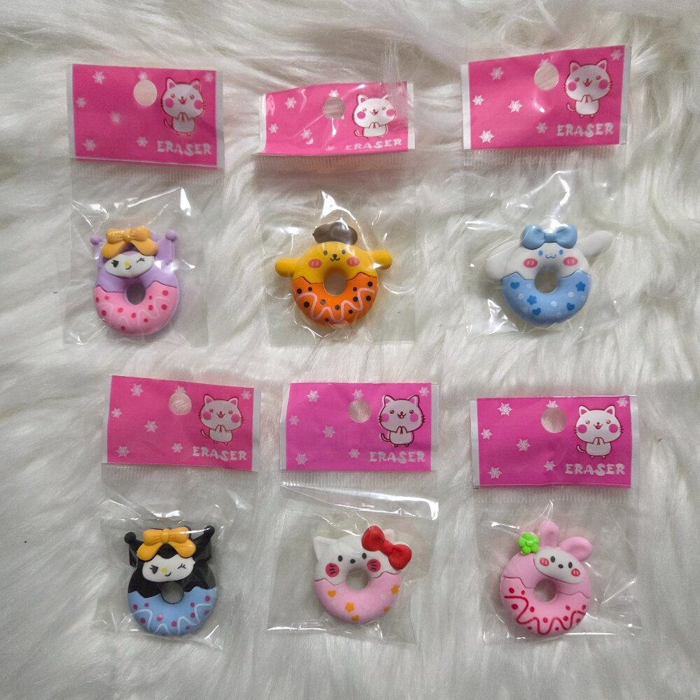 Sanrio Character Eraser Set
